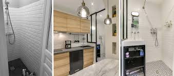 Pour augmenter le nombre de rangements dans votre cuisine ou dans votre salle de bain, nous mettons à votre disposition un large choix de meubles. Avant Apres Une Salle De Bains Dans La Cuisine Pour Remplacer L Ancienne Douche Du Placard