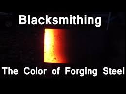 blacksmithing the changing colors of forging steel