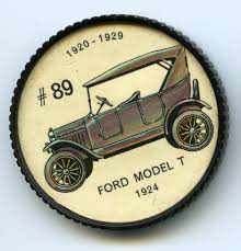 Jello O Coin 89 Ford Model T 1924 First Introduced In 1908 The Model T Remained In Production With The Same Chassis And Ford Models Model T Some Body