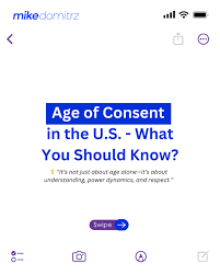 🚨 Age of Consent – More Than Just a Number It's about understanding,  power, and respect. 📌 Varies by state (16, 17, or 18). 📌 Legal ≠  Ethical—context matters. 📌 Consent must