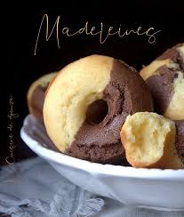Madeleines Rondes Recette Bicolore Chocolat Vanille Recette Recette Madeleine Chocolat Vanille Gateau Facile Et Original