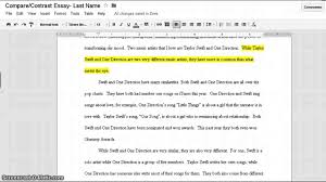 Include the most important comparisons and contrasts in the premise. Writing A Compare Contrast Essay Washakie