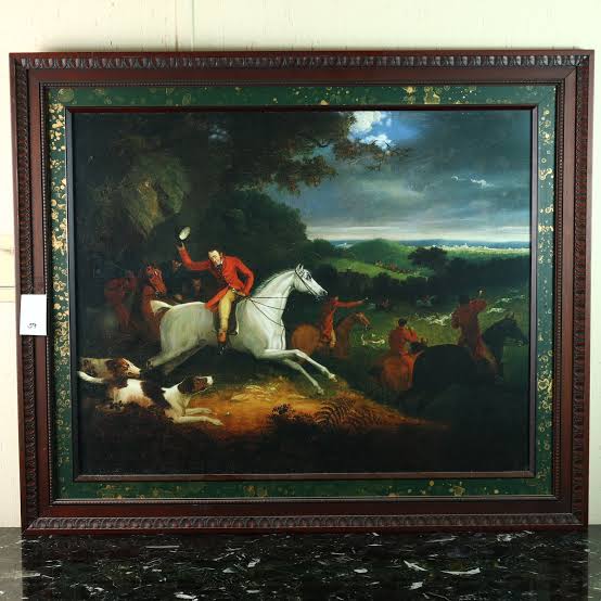 Lot 59 - The Bombay Company “Full Cry” Fox Hunt framed print | The Estate Gallery - Online Auctions