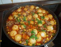 Hackpfanne Mit Mini Knodel Von Liebilein1964 Chefkoch Rezepte Hack Pfanne Knodel Rezept
