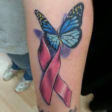 45 Incredible 3d Butterfly Tattoos Cuded Cancer Ribbon Tattoos Pink Ribbon Tattoos 3d Butterfly Tattoo