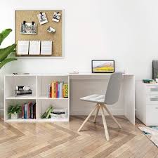 Chaque pièce un modèle unique. Bureau D Angle Avec Rangement 4 Etageres Angulaire Reversible Bureau Informatique Bois Blanc Mondeer Achat Vente Meuble Informatique Bureau D Angle Avec Rangeme Cdiscount