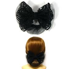 There are so many adorable and fast accessories to knit. Large Thick Black Lace Fabric Ribbon Bow Knot Hair Bun Holder Etsy