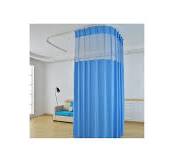 TTZ Hospital Curtain with Flat Hooks for Hospital Medical Clinic SPA Lab  Cubicle Curtain Divider Privacy Screen (Color : Dark Blue, Size : 1(16ft  Wide ...