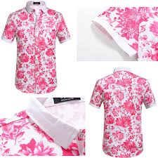 Black And Pink Floral Shirt Mens Bright Pink Floral Hawaiian Shirts For Men Tropical Floral Shirts Hawaiian Shirts Mens Hawaiian Shirts Floral Hawaiian Shirt Casual Outfits