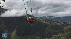 This dwelling is known as la casa del árbol and serves as a seismic monitoring station. Swing At The End Of The World In Ecuador Youtube