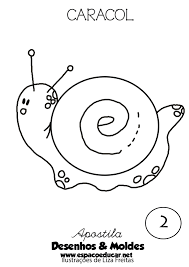 Desenho De Caracol Fofo Para Colorir Pintar Imprimir
