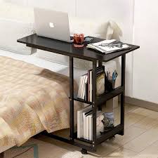 All of your queries will come to an end after browsing pepperfry's wide range of computer tables. Supreme Sofa Bed Side Table Laptop Desk With Shelves Wheels Bookshelf Table Computer Desks For Home Home Furniture