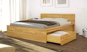 Bewertet mit 5.00 von 5, basierend auf 1 kundenbewertung. Bett Mit Stauraum Und Schubkasten Aus Massivholz Frohraum
