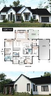 Decouvrez Le Plan 3287 V1 Maple Way 2 Qui Vous Plaira Pour Ses 3 Chambres Et Son Style Farmhouse Moderne In 2021 Sims House Plans Modern Farmhouse Plans Traditional Farmhouse Plans