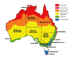 Map of australia tropic of capricorn. Map Weather Of Australia Australia Travel Guide Australia Weather Darwin Australia Australian Maps