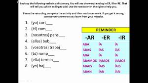 The imperfect tense expresses actions that happened in the past that do not have a defined ending. Spanish Regular And Irregular Verbs Imperfect Tense Professor Gold Star Youtube