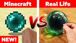 Can you make minecraft diamonds in real life? Minecraft Ender Pearl In Real Life Minecraft Vs Real Life Animation Youtube