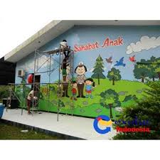 Selain menjadi hiasan dinding di tk taman kanak kanak kita juga bisa menerapkannya pada ruangan rumah kita pastinya akan terlihat cantik dan. Lukis Dinding Paud Dan Tk Oleh Exoluc Indonesia Di Jakarta