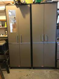 At garage solutions, we pride ourselves on custom cabinet system design and professional installation. Lot 76 Two Coleman Garage Cabinets Each Is 27 5 W X 20 X 76 H Puget Sound Estate Auctions