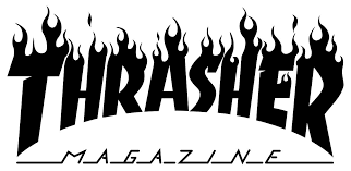 Black And White Magazine Aesthetic Thrasher Magazine Logo Thrasher Thrasher Magazine Logo Sticker
