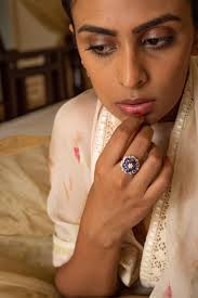 Tanzanite Floral Ring