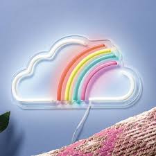 Rainbow Led Wall Light West Arrow Girls Rainbow Bedroom Rainbow Room Decor Unicorn Room Decor