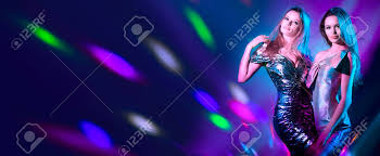 Ana plays big disco hits. Hot Model Girls Dancing In Uv Neon Lights Disco Party Stock Photo Picture And Royalty Free Image Image 123093387