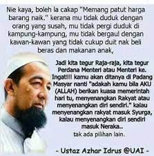 Check spelling or type a new query. Ustaz Azhar Idrus V Twitter Raja Perdana Menteri Atau Menteri Sekalipun Akan Ditanya Sama Ada Mnggunakan Kekuasaannya Untuk Menyenangkan Rakyat Atau Diri Sendiri Https T Co 6rqciso4cr