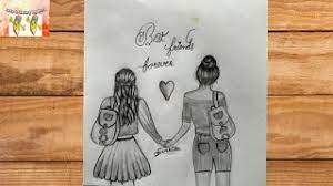 Mukta easy drawing 831.510 views1 year ago. How To Draw Two Bff Easy Best Friend Pencil Drawing Tutorial Bff Sketch Step By Step For Beginners Youtube