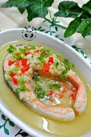 搵到食 推荐 泰式蒜茸蒸三文鱼simple thai style garlic steamed fish tasty thai asian recipes chinese cooking