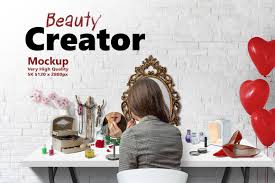 Download Beauty Creator 5k Mockup In Scene Generators On Yellow Images Creative Store PSD Mockup Templates