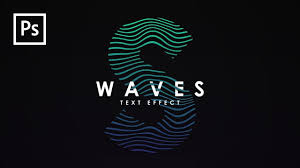 Cara Membuat Desain Waves Text Effect Dg Photoshop Photoshop Tutorial Photoshop Desain Ilustrator