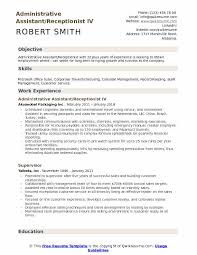Administrative Assistant Receptionist Resume Samples Qwikresume
