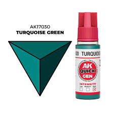 AK-Interactive: Quick Gen Acrylic Contrast - Turquoise Green 18 ml