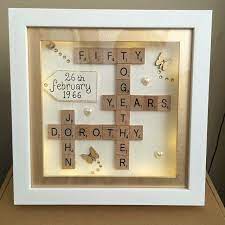 50th Wedding Anniversary Gifts Pinterest 420x420 50th Wedding Anniversary Gi Homemade Anniversary Gifts Golden Anniversary Gifts 50 Wedding Anniversary Gifts
