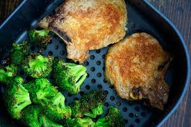 Mix all the seasonings in a bowl and rub into the pork. Air Fryer Pork Chops Broccoli That Low Carb Life