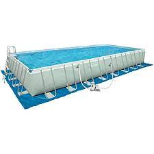 This above ground pool is constructed with a strong, durable steel frame that is powder coated for rust resistance and beauty. Amazon Com Intex 32 Foot By 16 Foot By 52 Inch Rectangular Ultra Frame Pool Older Model Garden Outdoor
