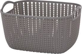 Liner machine washable at low temperature. China 7l Weaving Rattan Plastic Storage Baskets Bins Organizer With Handles Photos Pictures Made In China Com