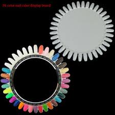Details About 36 Colors Round Nail Polish Gel Color Palette Chart Display Art Tip Fake Palettc