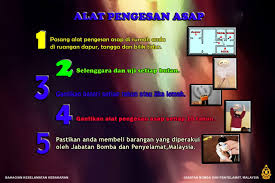 Semasa dia menyantap, berlaku kebakaran kecil dekat dapur sebuah gerai berhadapan meja dia duduk. Portal Rasmi Jabatan Bomba Dan Penyelamat Malaysia Poster Kesedaran