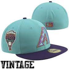 New Era Arizona Diamondbacks Custom Cooperstown 59fifty Fitted Hat Teal Purple Fitted Hats Diamondbacks Arizona Diamondbacks Hat