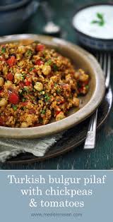 Turkish Bulgur Pilaf With Chickpeas And Tomatoes Bulgur Bulgursaladchickpeas Chickpeas Bulgur Vegan Bulgur Wheat Recipes Bulgur Recipes