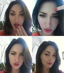 megan fox showing off her facial expressions after being accused of botox  (2011)