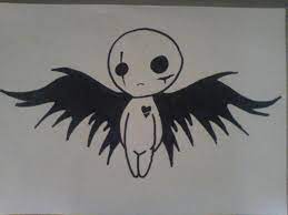 Cute but scary drawings easy. Pin On Dark Angel Tattoo