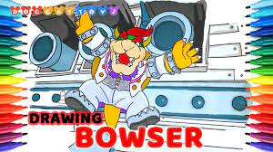 Super mario galaxy | tumblr. How To Draw Super Mario Odyssey Bowser 133 Drawing Coloring Pages For Kids Youtube