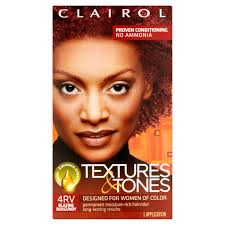 Clairol professional textures & tones, 7g lightest blonde, 1 oz. Clairol Textures Tones 4rv Blazing Burgundy Permanent Moisture Rich Hair Color 1 Application Walmart Com Walmart Com