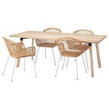 Stackable chairs feature a detailed back and front apron. Buy Dining Sets Upto 4 Seats Online Uea Ikea
