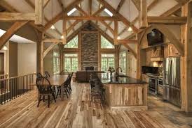 A classic post and beam home with an economical story and a half design. Log Timberframe Post And Beam Homes Oakbridge Timber Framing