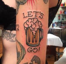 Enter & enjoy it now! Beer Tattoo By Tyler Borich At A Memoir Tattoo Tatuagem Vintage Tatuagem Tradicional Beer Tattoo