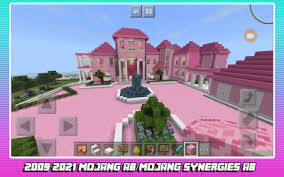 Theres a lot of blocks that spawn a lot of different houses! Descargar Mod Barbie Pink Maps House Minecraft Pe 2021 Para Android